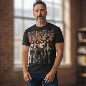 Kiss T-Shirt 2009 Black Size Large